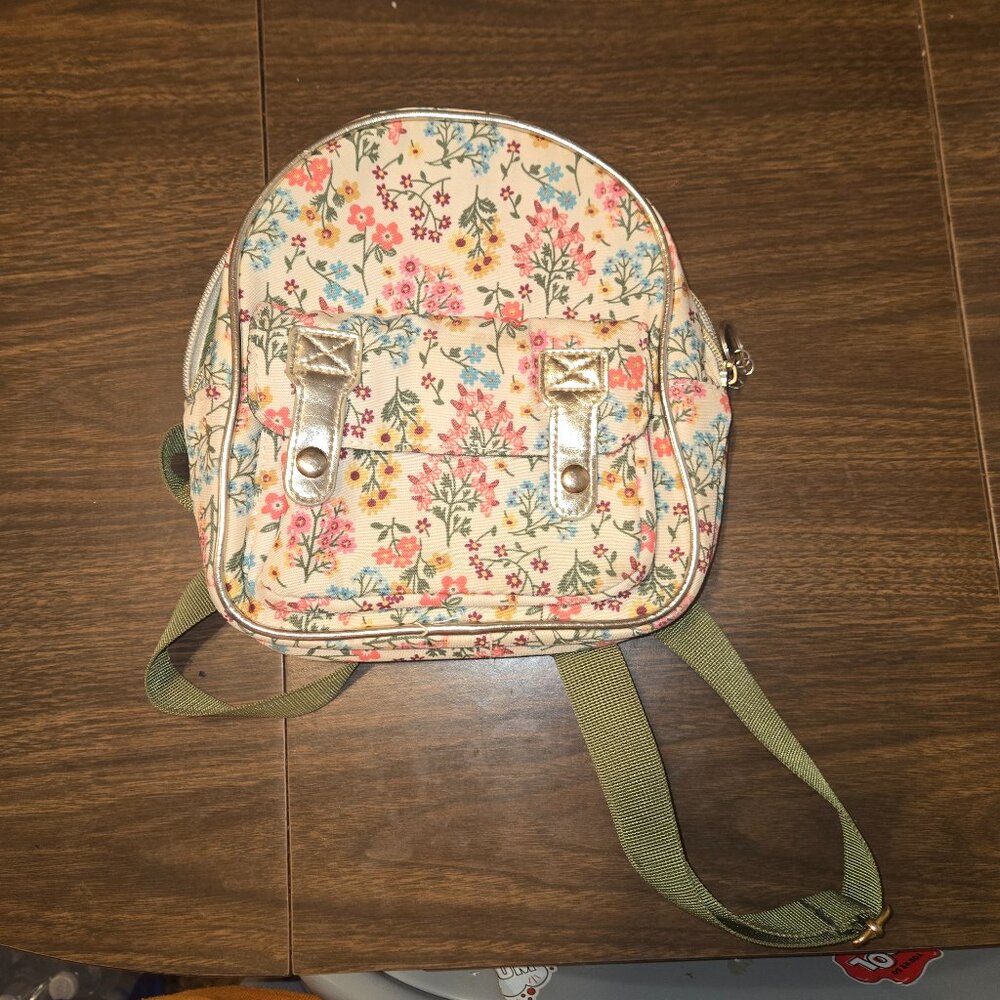 Claire's Floral Mini Backpack